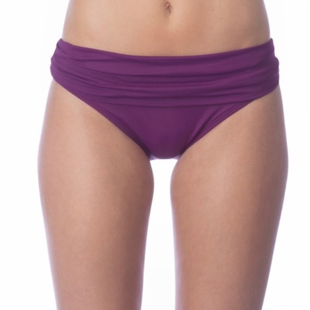 La Blanca Womens Island Goddess Banded Hipster Bikini Bottom 10